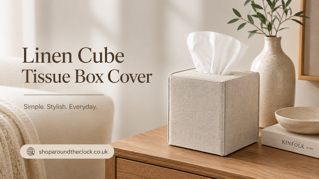 Linen Cube Tissue Box Cover